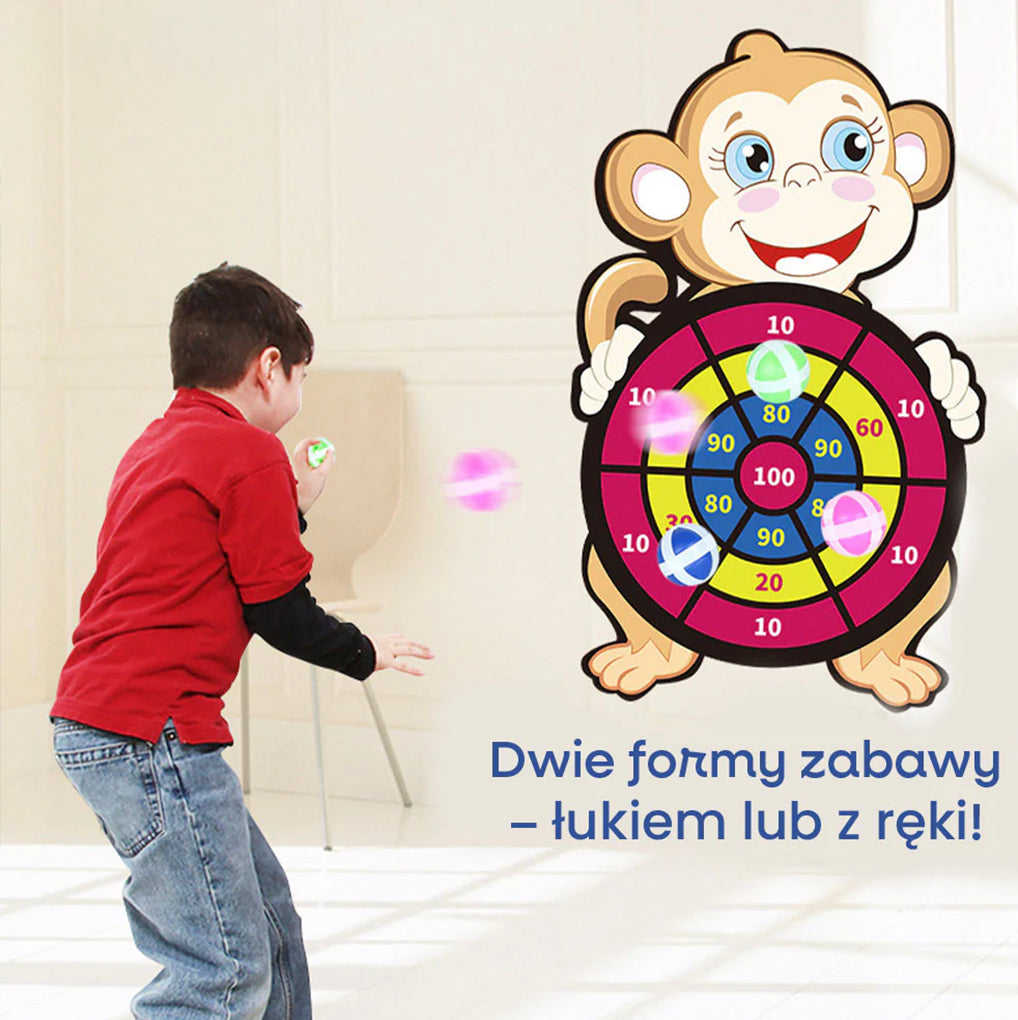 StickyBalls - tarcza z łukiem i piłeczkami