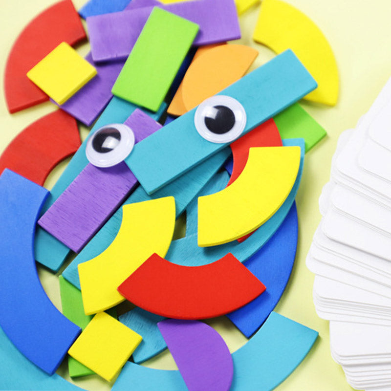 Drewniane Puzzle Zwierzaki