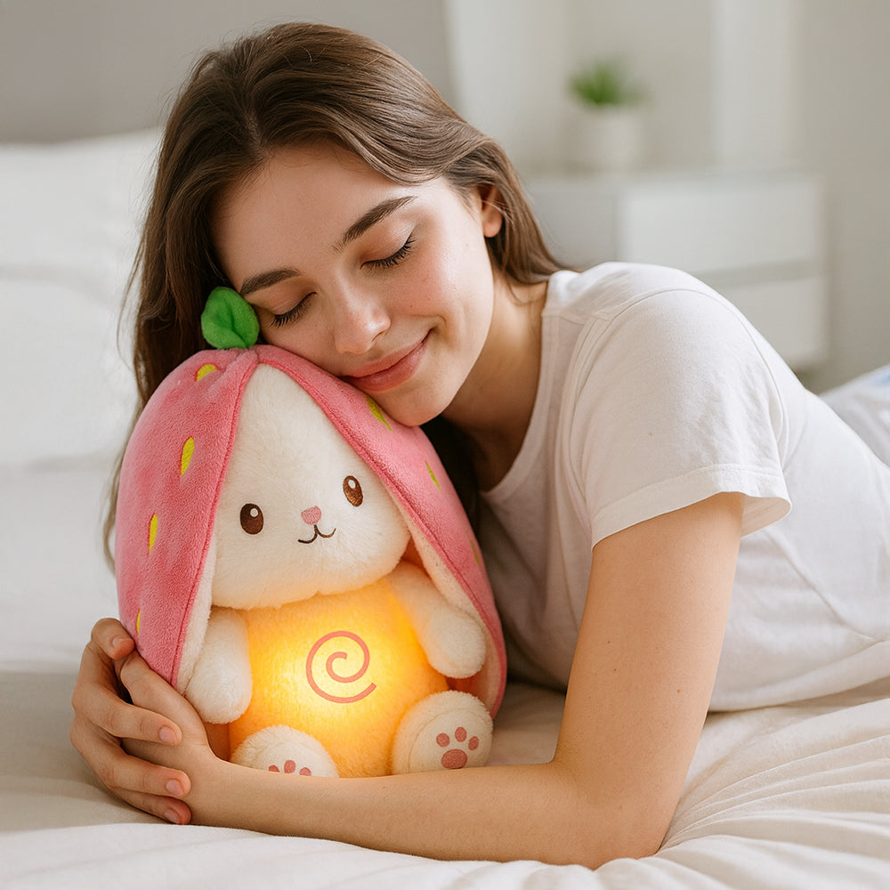 Oddychający Miś Truskawka