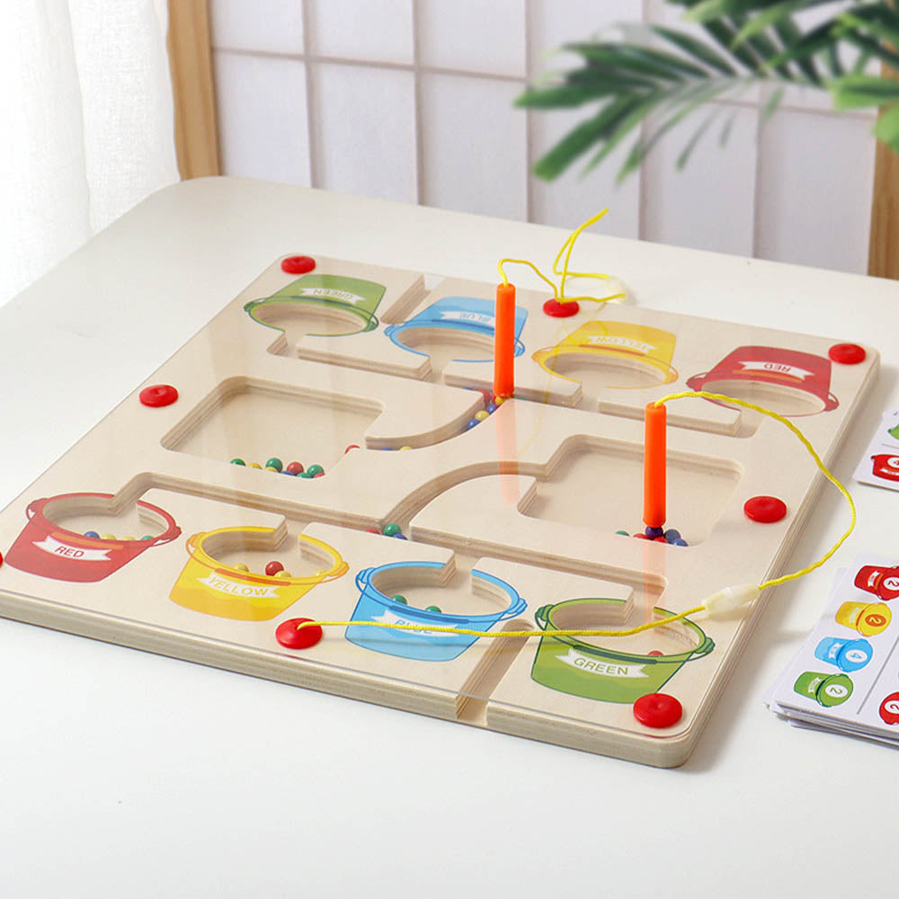 BucketPuzzle - Magnetyczna gra edukacyjna – Sortowanie kolorów