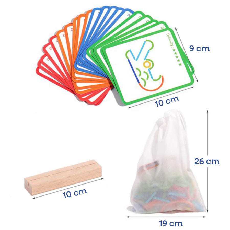 Sticks and Rings - Klocki Drewniane