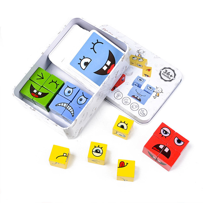 Emocje - Klocki Drewniane