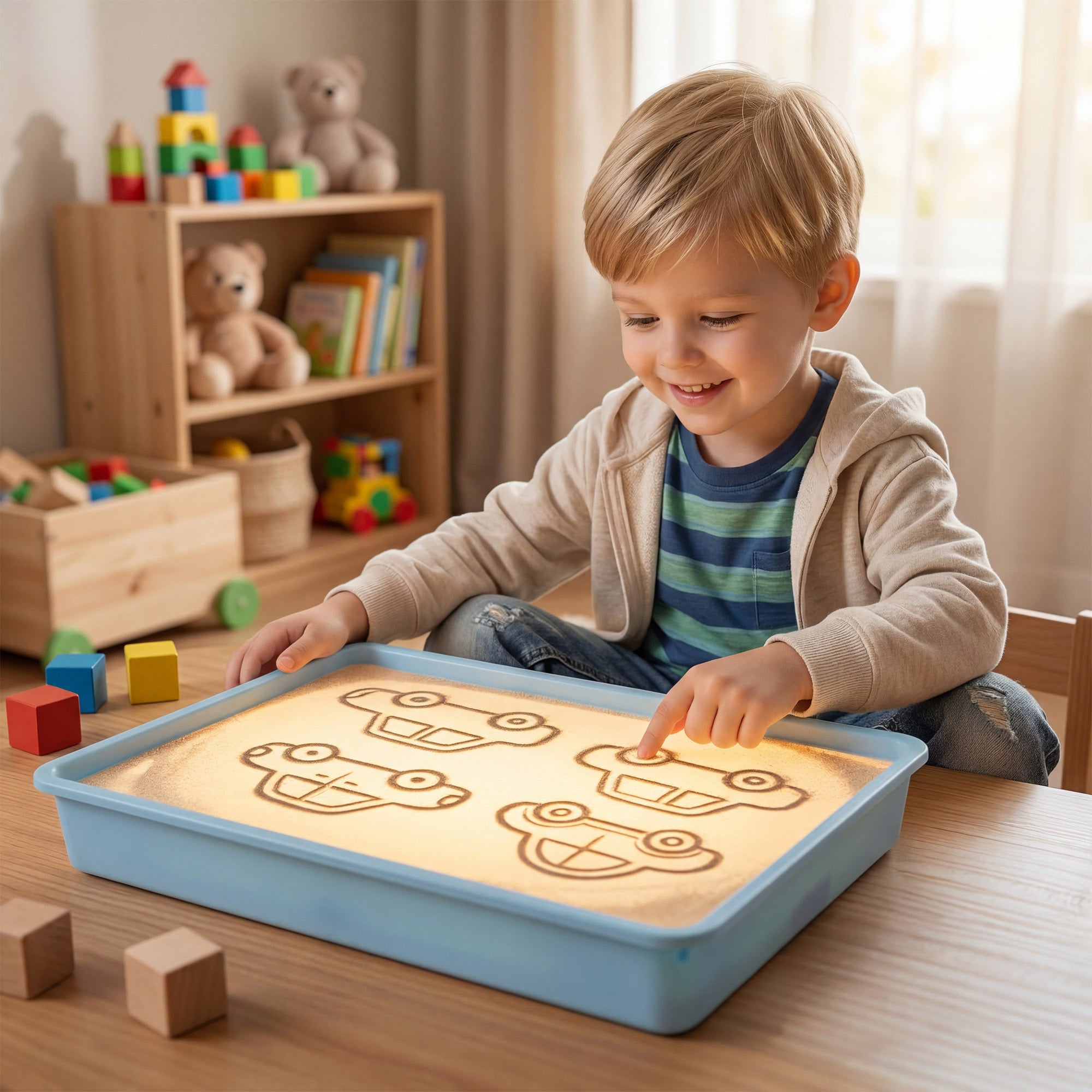 SandPainting - Tablica Do Rysowania Piaskiem Podświetlana