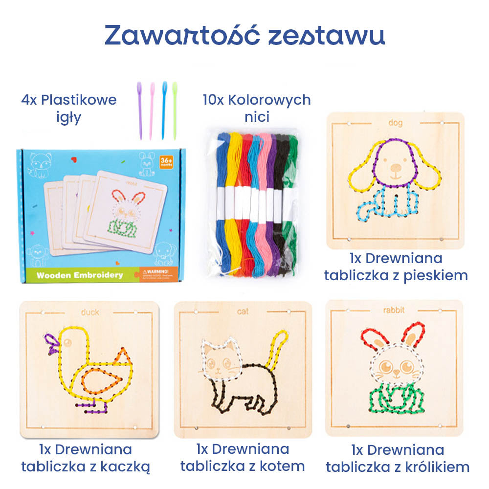 Wooden - Drewniana Wyszywanka