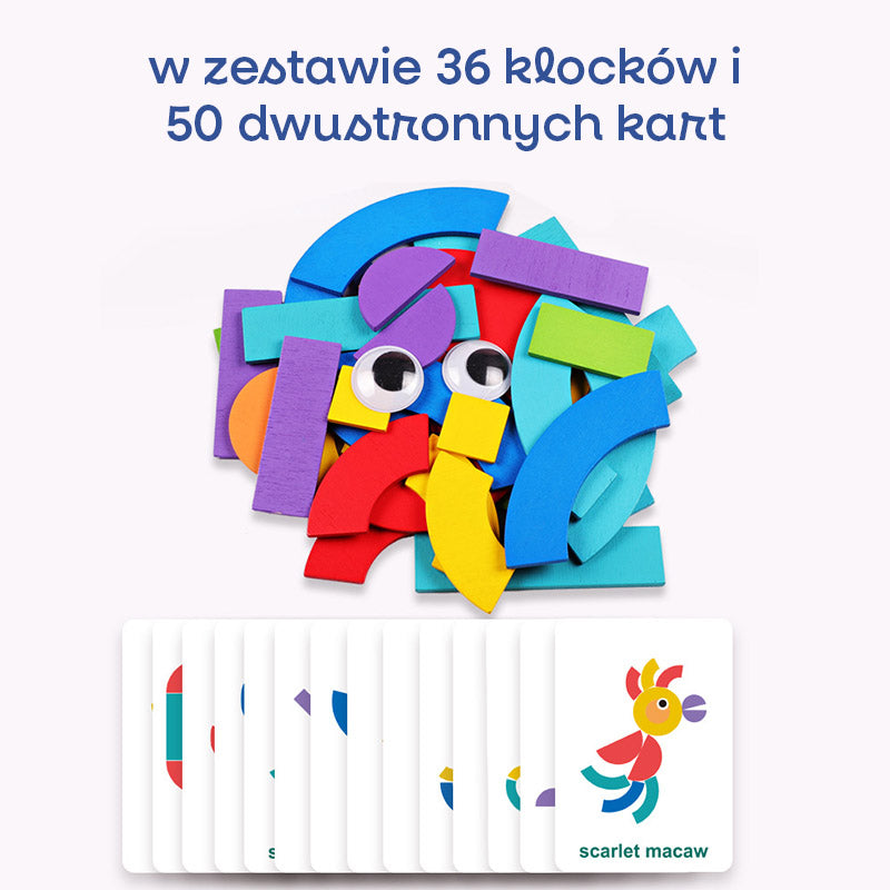 Drewniane Puzzle Zwierzaki