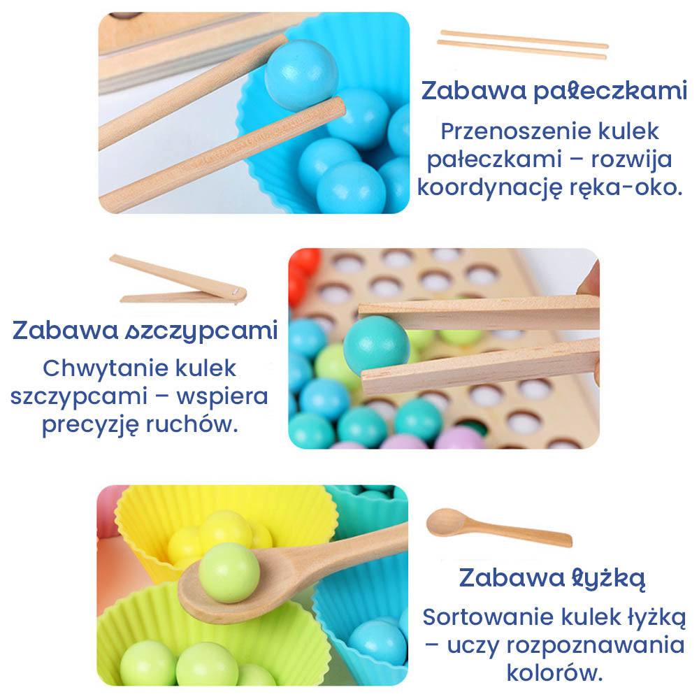 Drewniana układanka Montessori