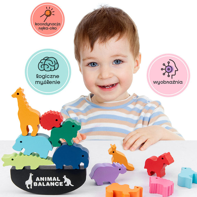 Zwierzaki Balansujące - Zabawa Zręcznościowa