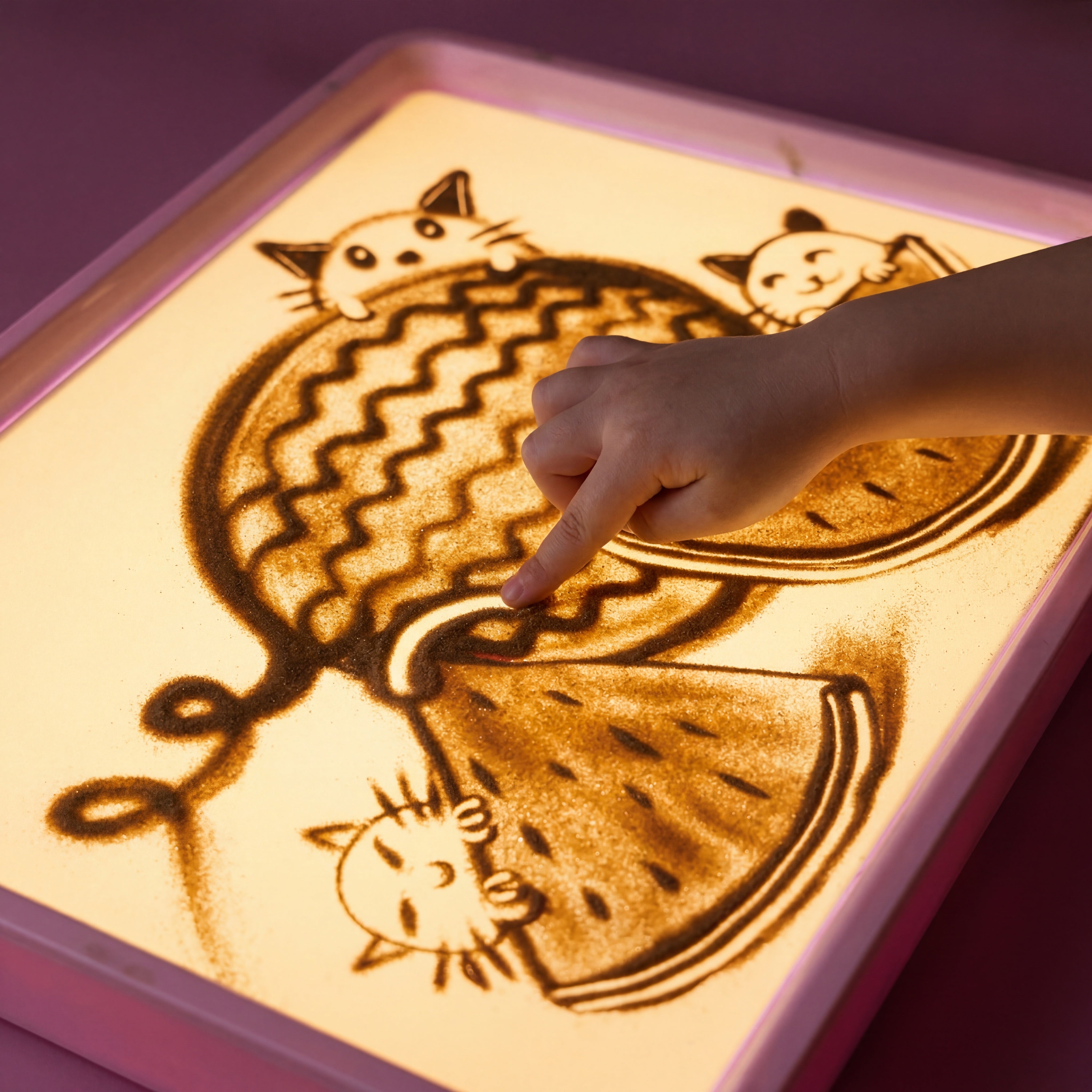 SandPainting - Tablica Do Rysowania Piaskiem Podświetlana