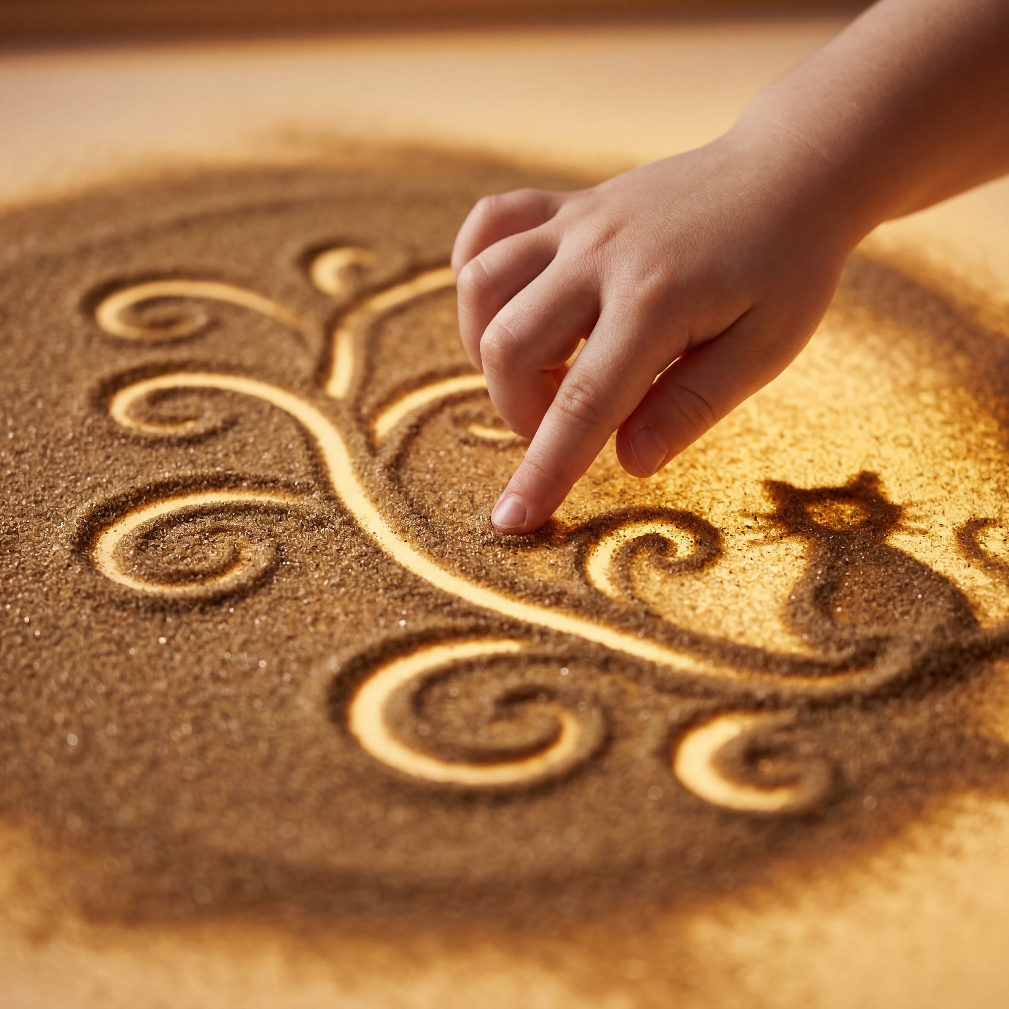 SandPainting - Tablica Do Rysowania Piaskiem Podświetlana