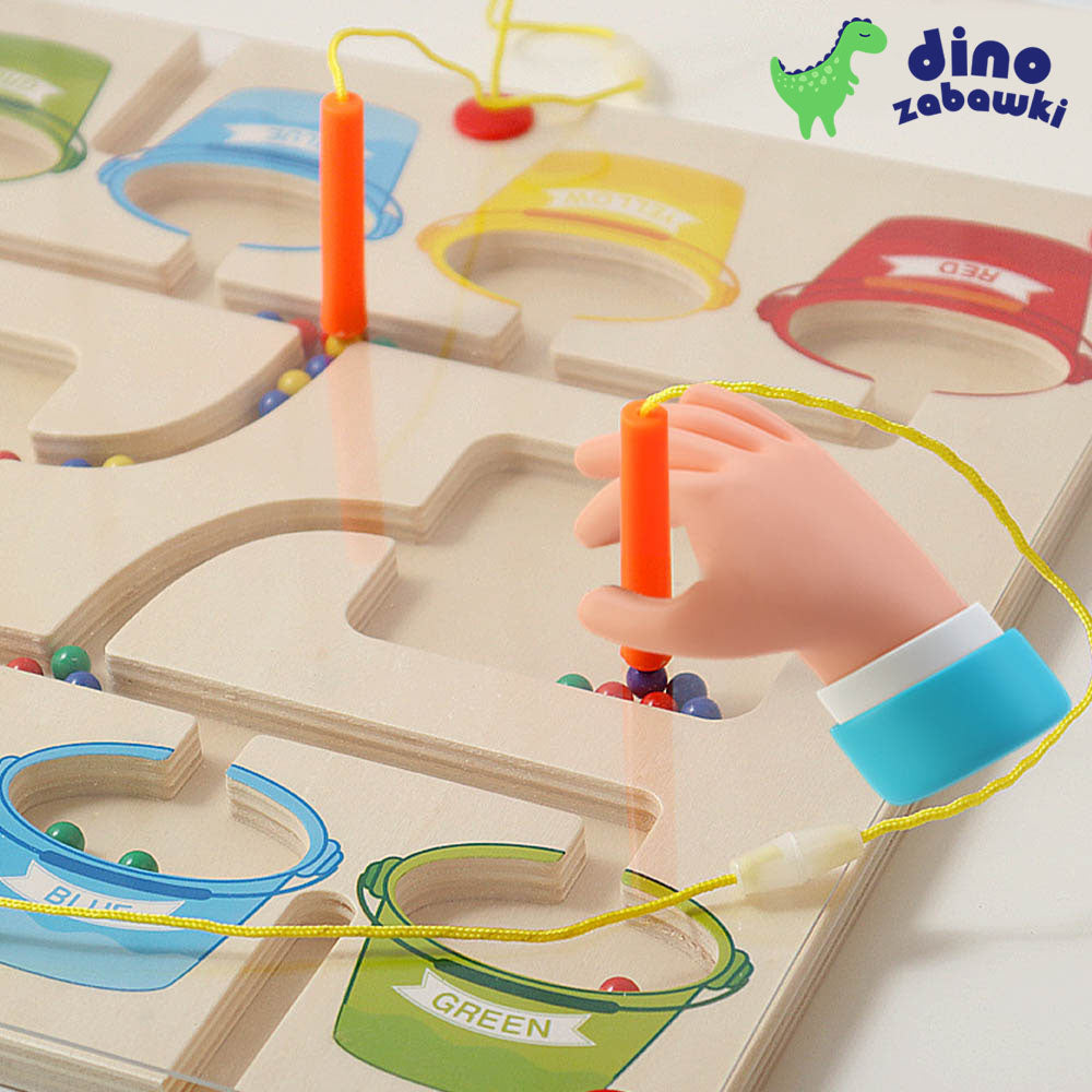 BucketPuzzle - Magnetyczna gra edukacyjna – Sortowanie kolorów