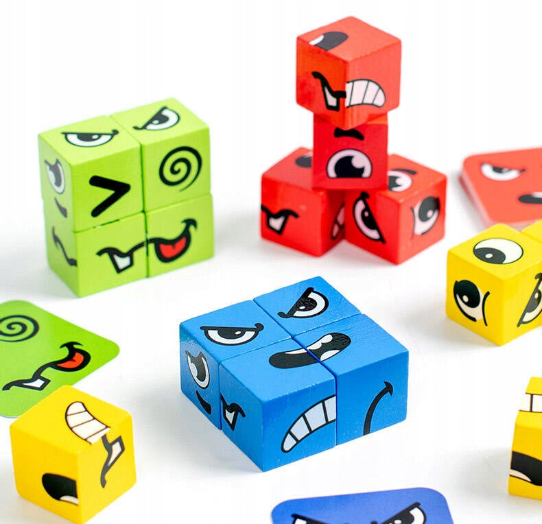 Emocje - Klocki Drewniane