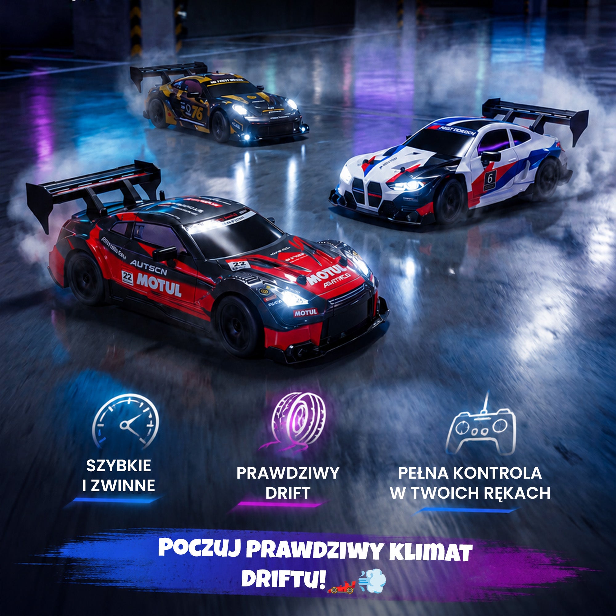Samochód RC DriftCar RACING 1:24 – zdalnie sterowany
