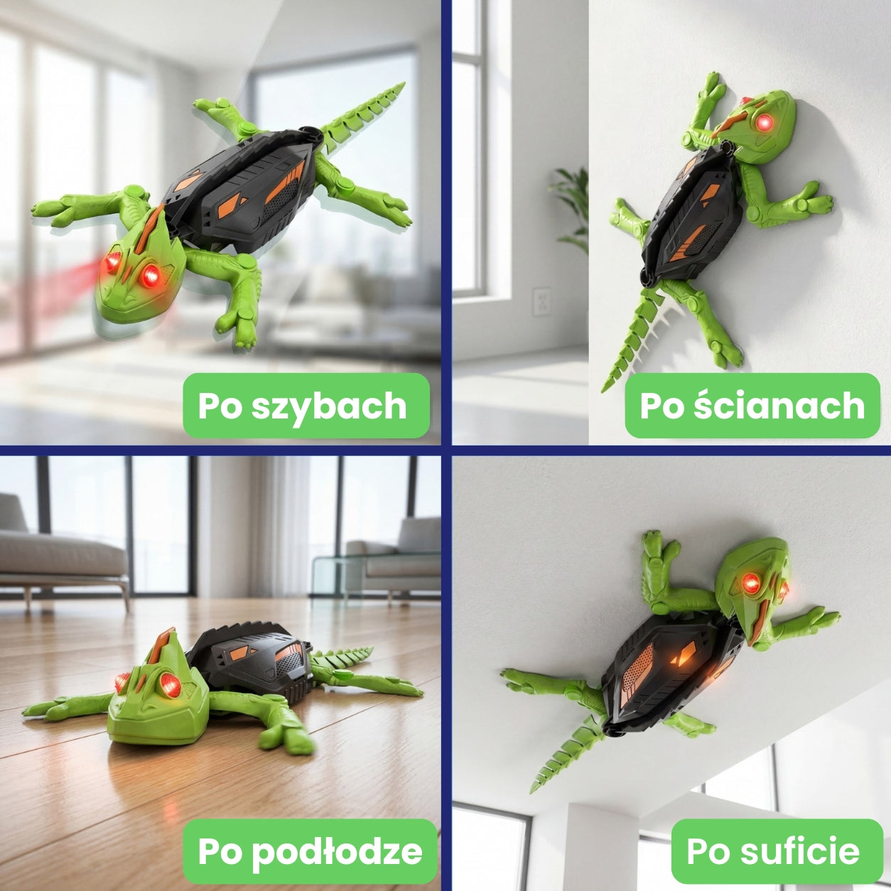 Zdalnie Sterowane Zwierzaki - Chodzące Po Ścianach