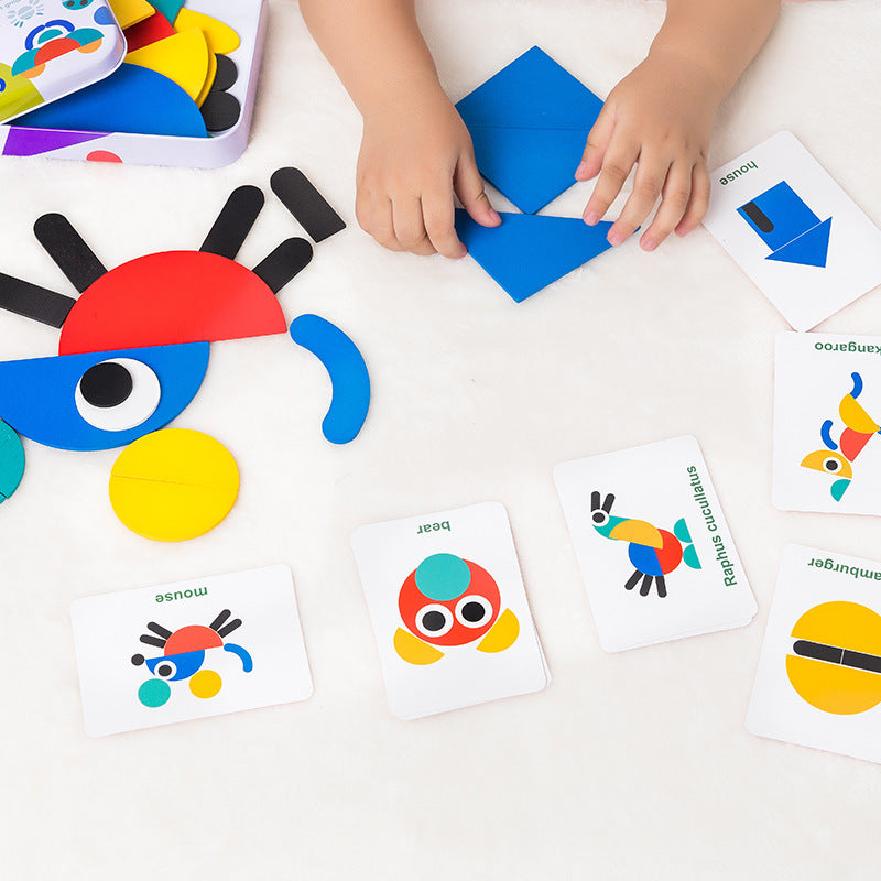 Drewniane Puzzle Zwierzaki