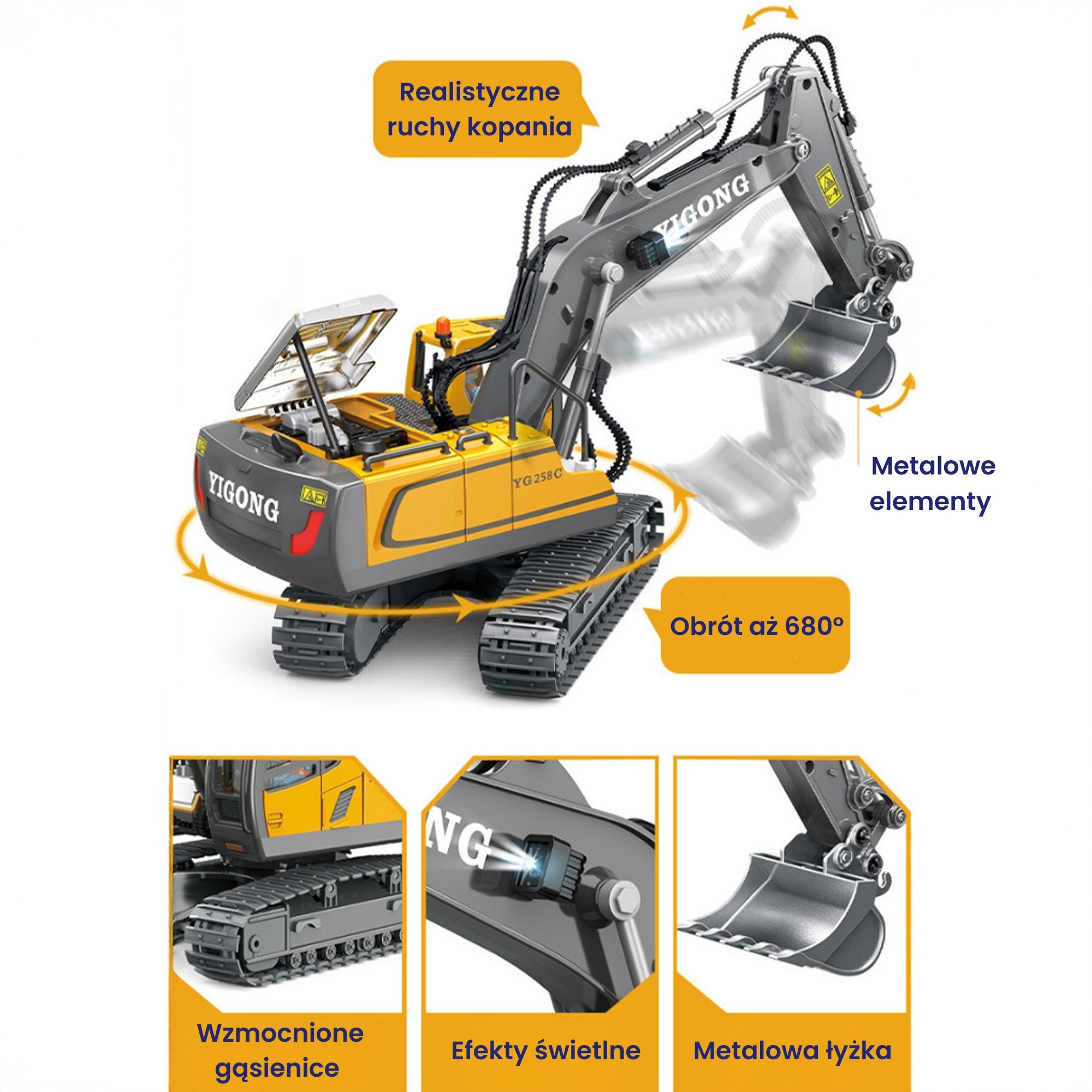 Auta z Placu Budowy - Zdalnie Sterowane