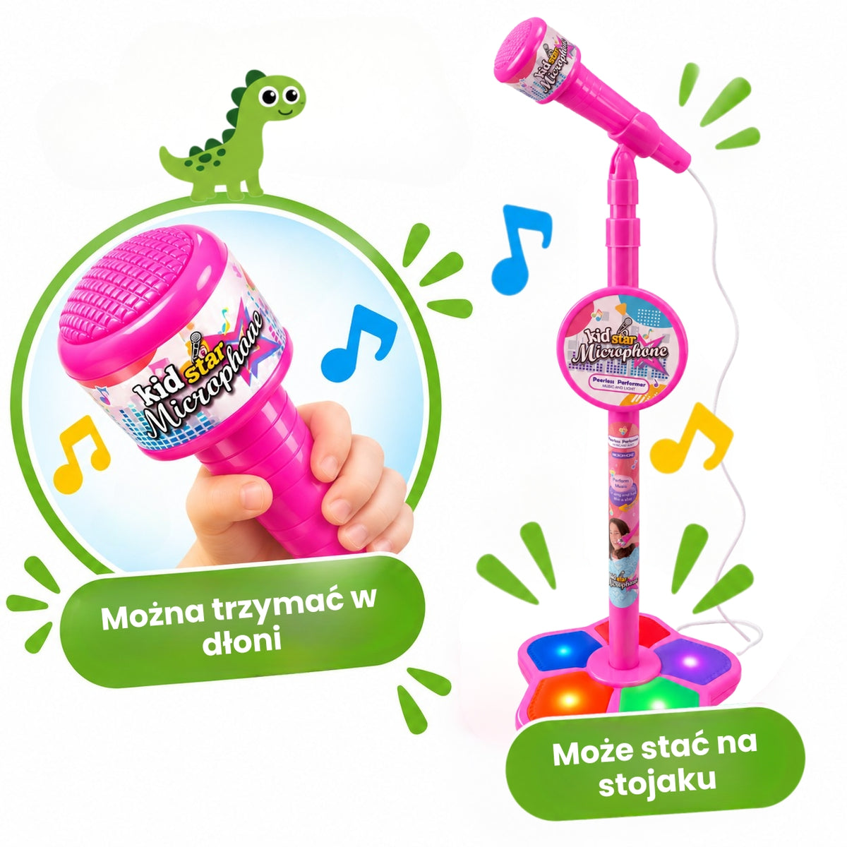 Mikrofon Karaoke ze Stojakiem i AUX