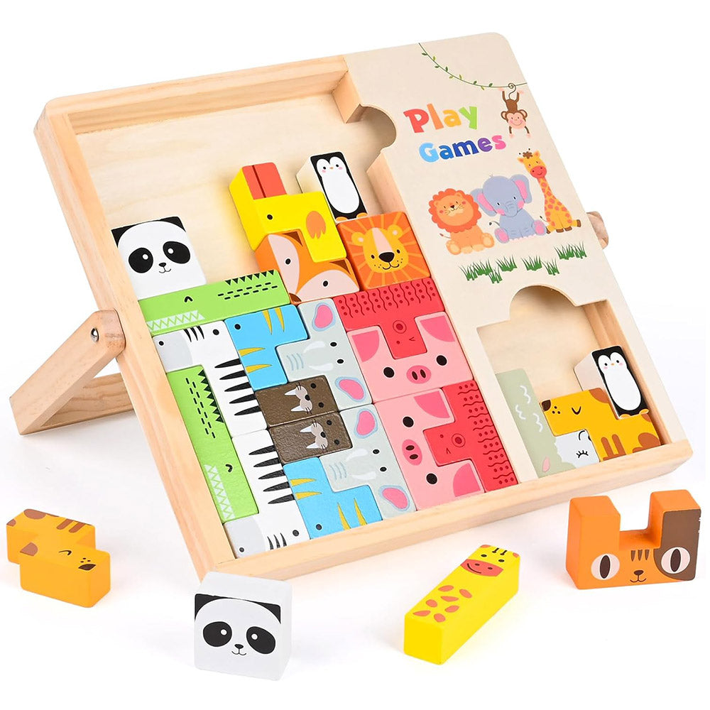 Logiczne Zwierzaki Tetris