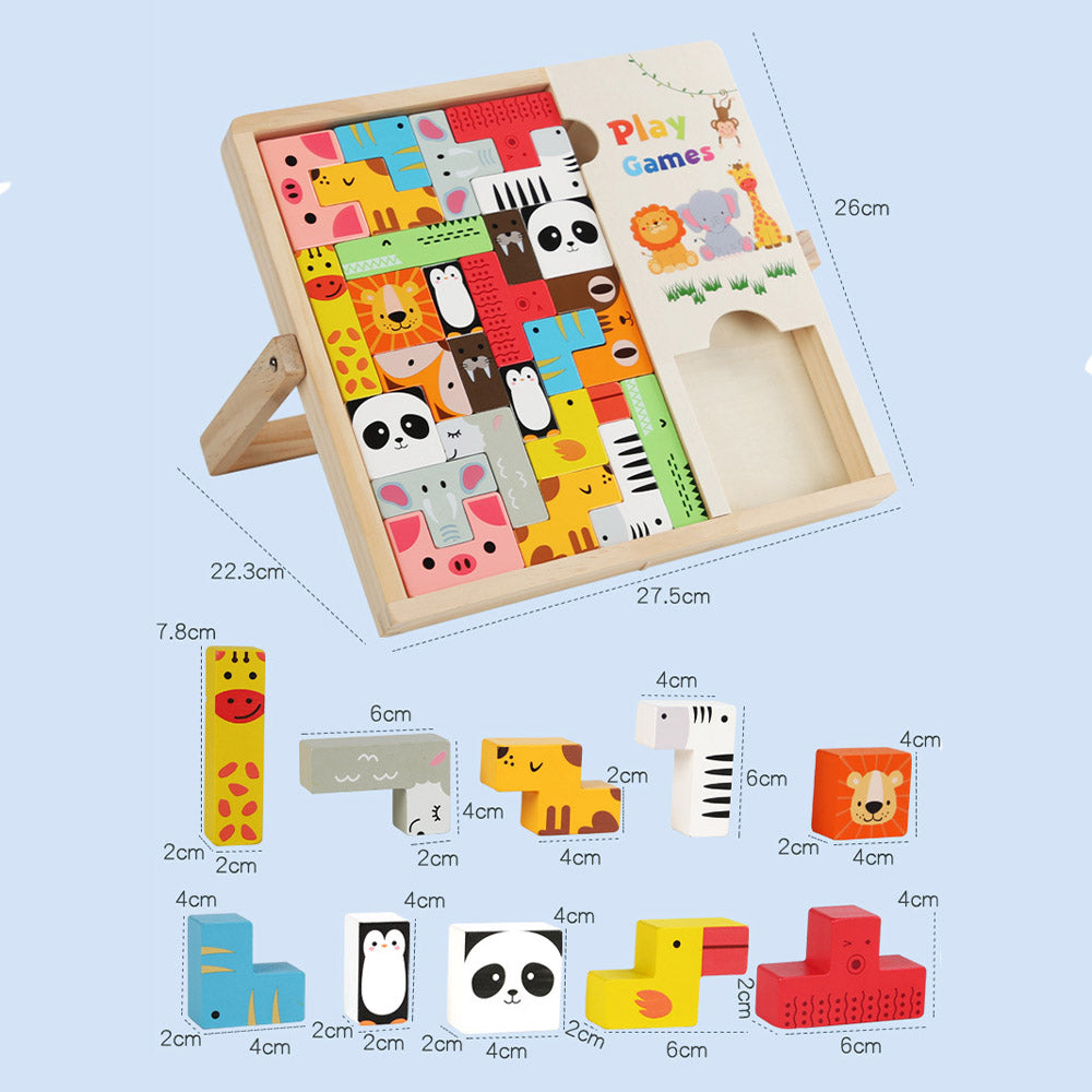 Logiczne Zwierzaki Tetris