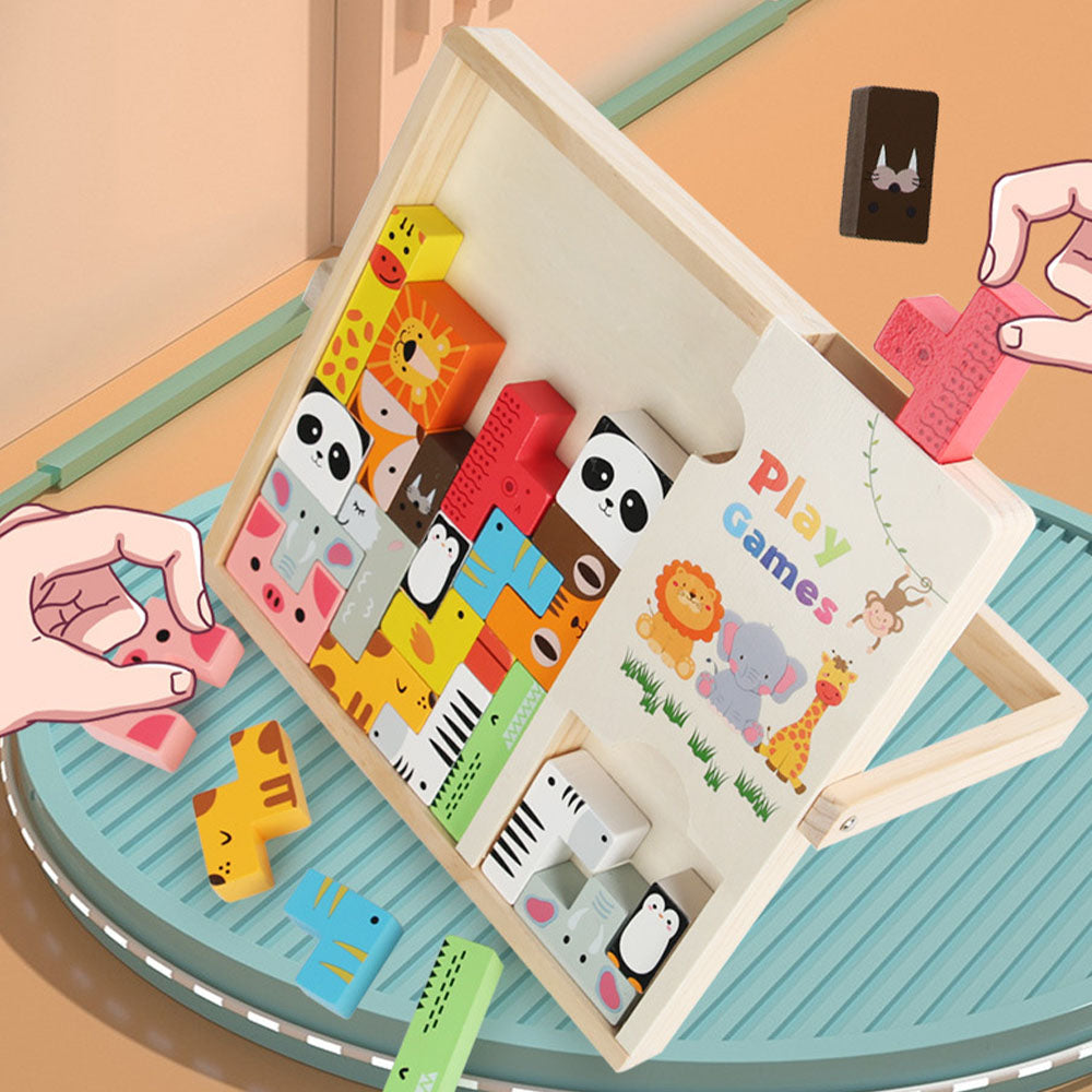 Logiczne Zwierzaki Tetris