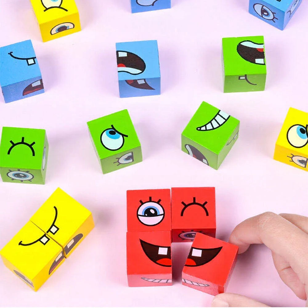 Emocje - Klocki Drewniane