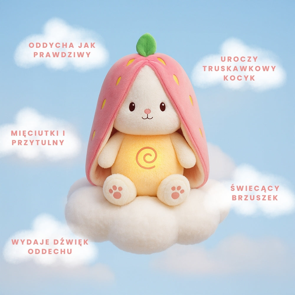 Oddychający Miś Truskawka