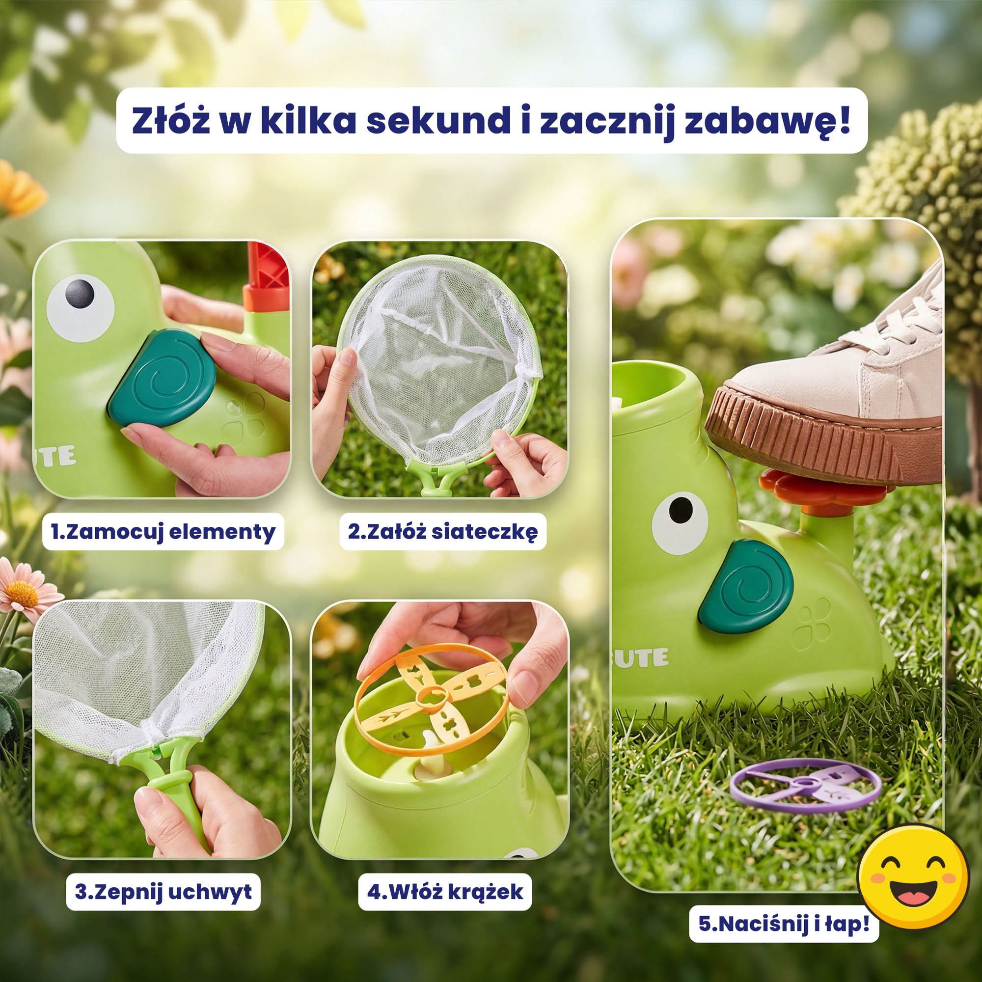 Latające Krążki - Wyrzutnia Kolorowych Dysków