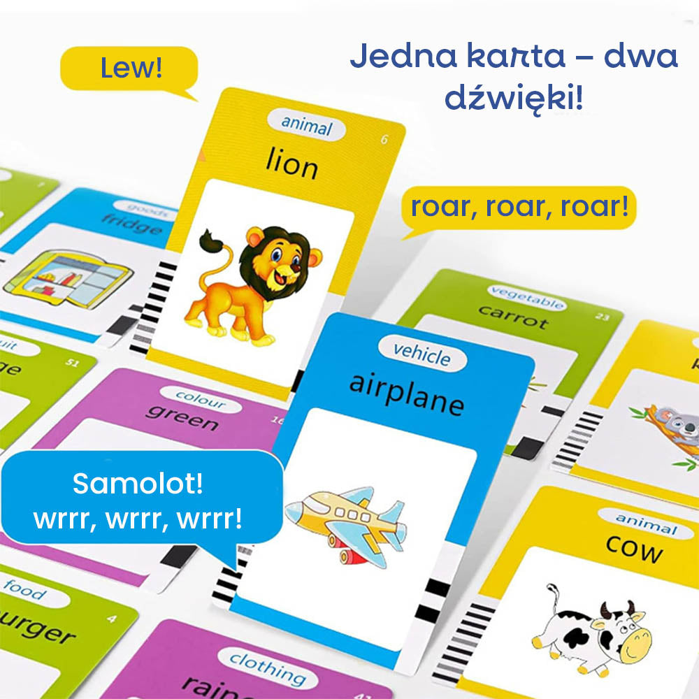 EduAngielski – czytnik kart do nauki słówek + karty