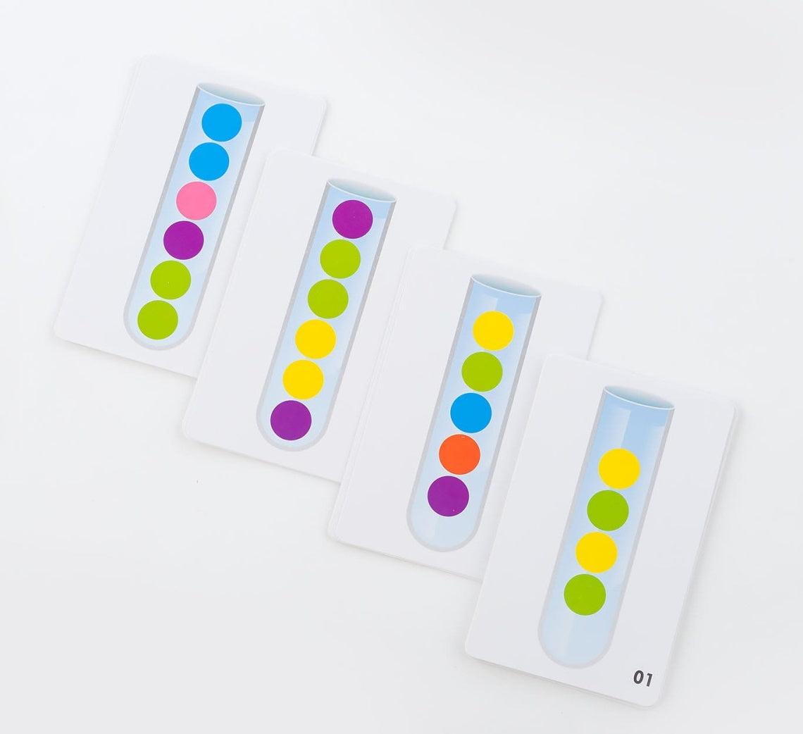 Probówki - Gra w układanie kolorów