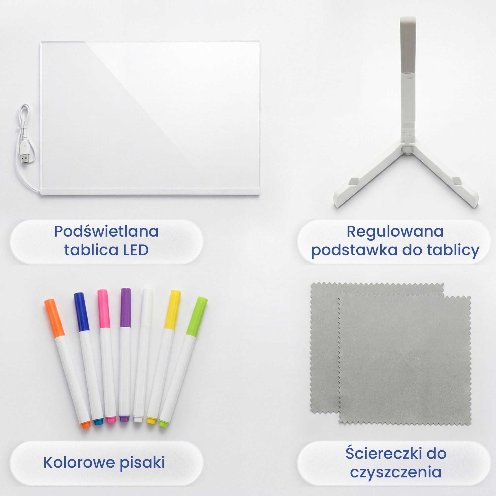 GlowBoard - Świecąca Tablica LED XXL do Rysowania