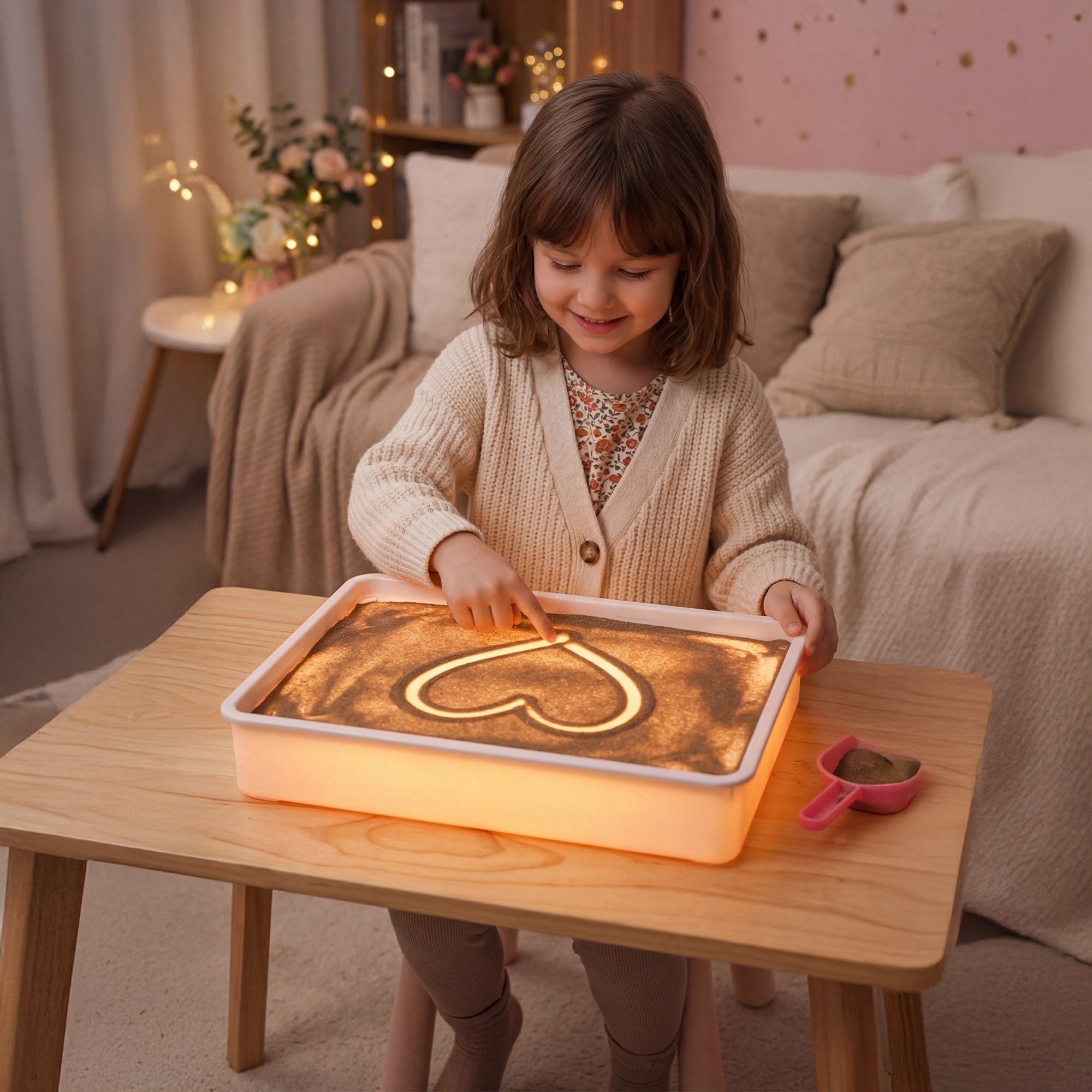 SandPainting - Tablica Do Rysowania Piaskiem Podświetlana