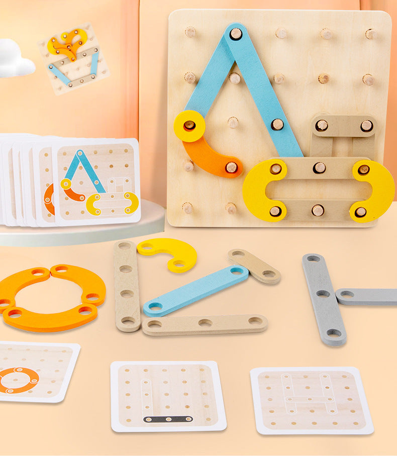 CreativeBoard -  Drewniana Tablica Układanka