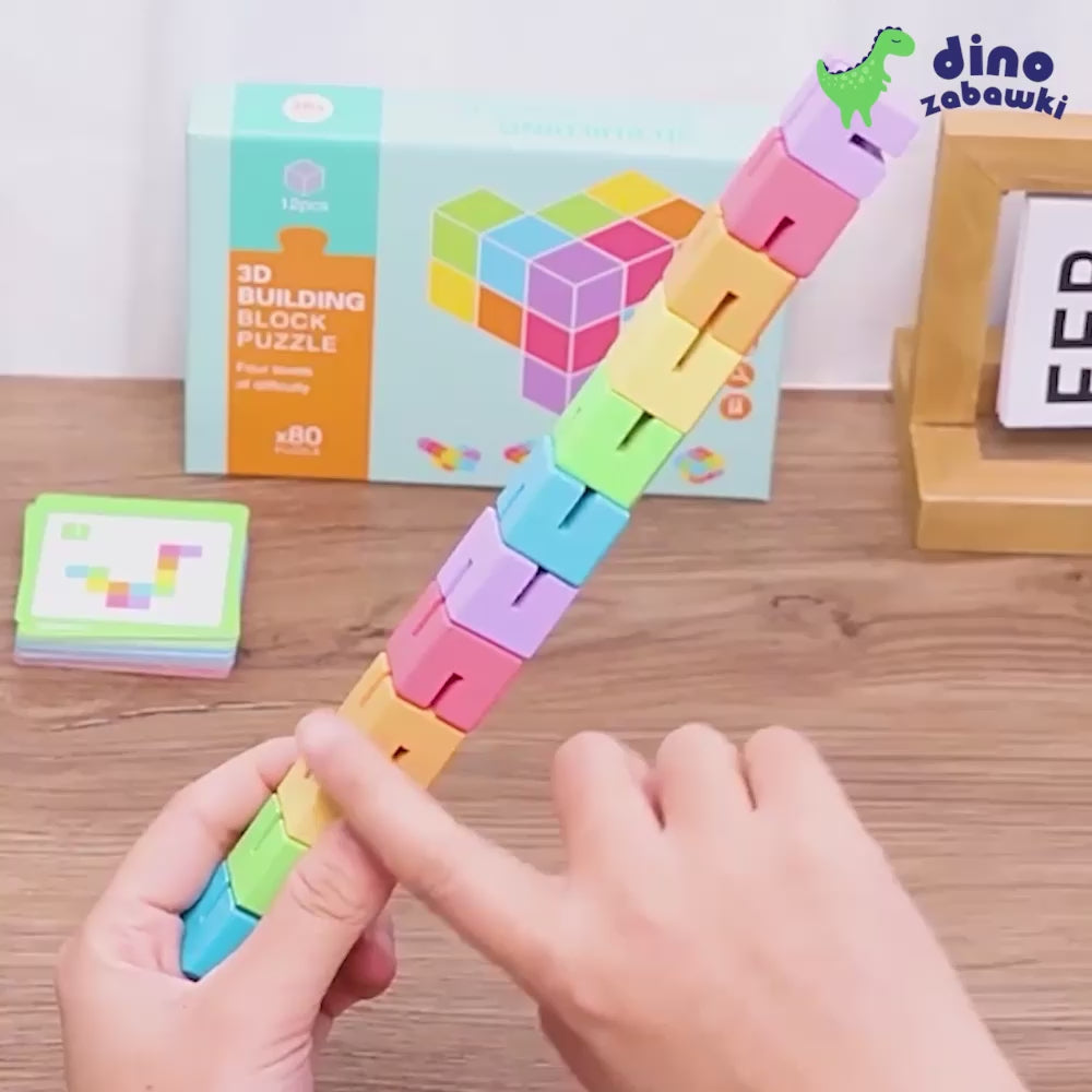 Załaduj wideo: Drewniana układanka 3D