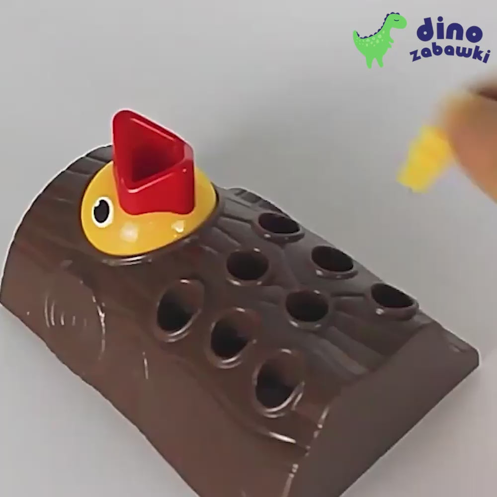 Załaduj wideo: Dzięcioł  - Zabawka edukacyjna