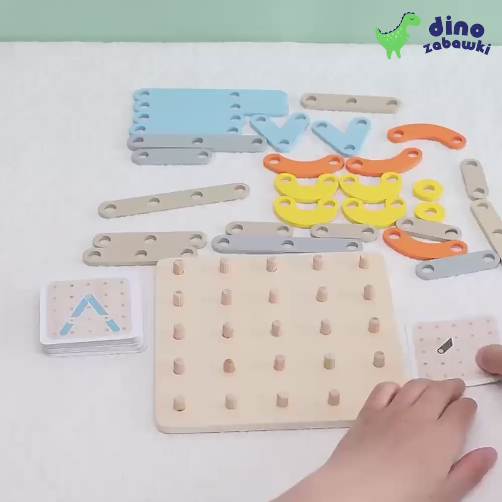 Załaduj wideo: CreativeBoard -  Drewniana Tablica Układanka