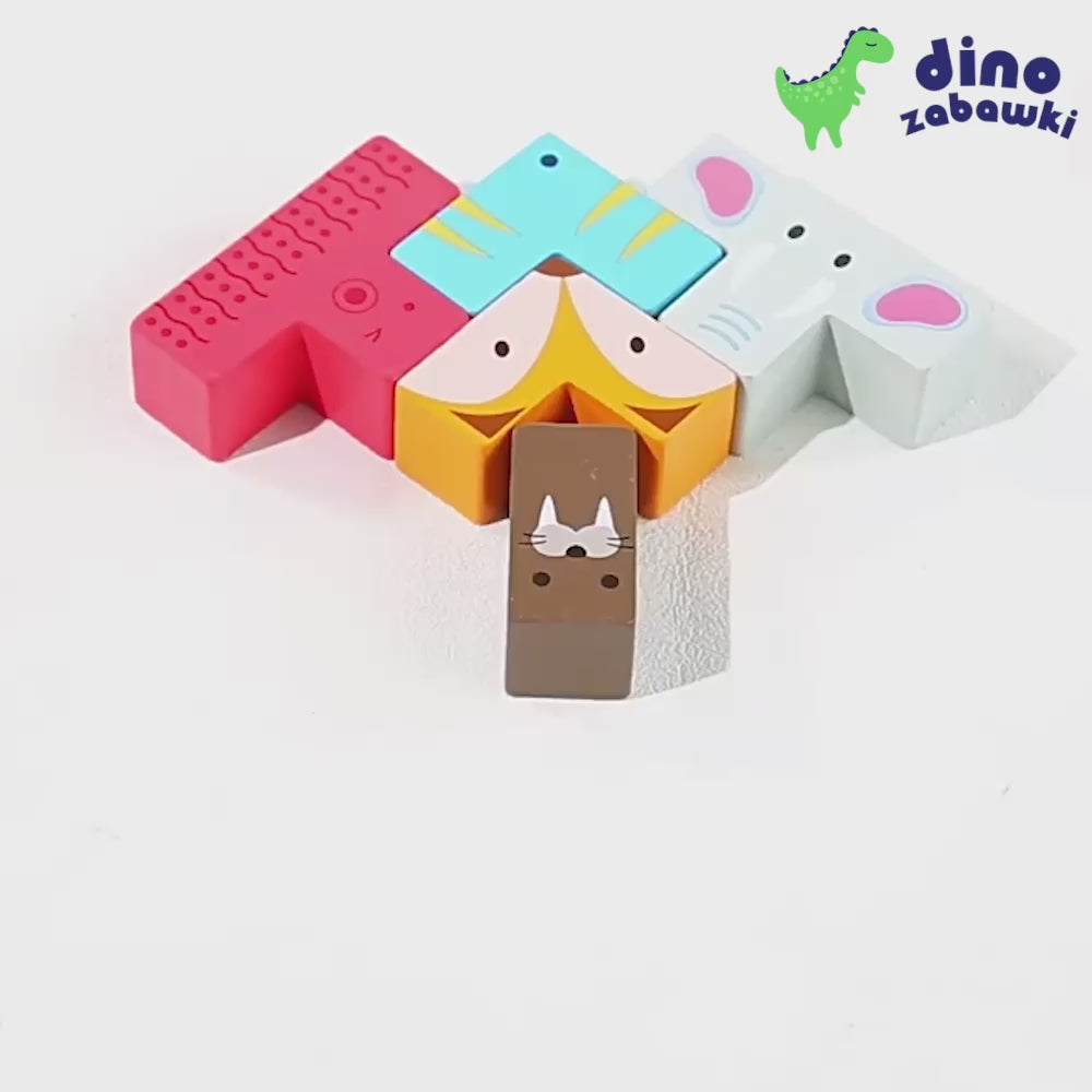 Załaduj wideo: Logiczne Zwierzaki Tetris