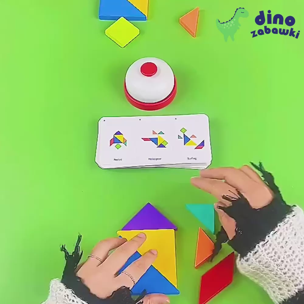 Załaduj wideo: Układanka - Tangram z dzwoneczkiem