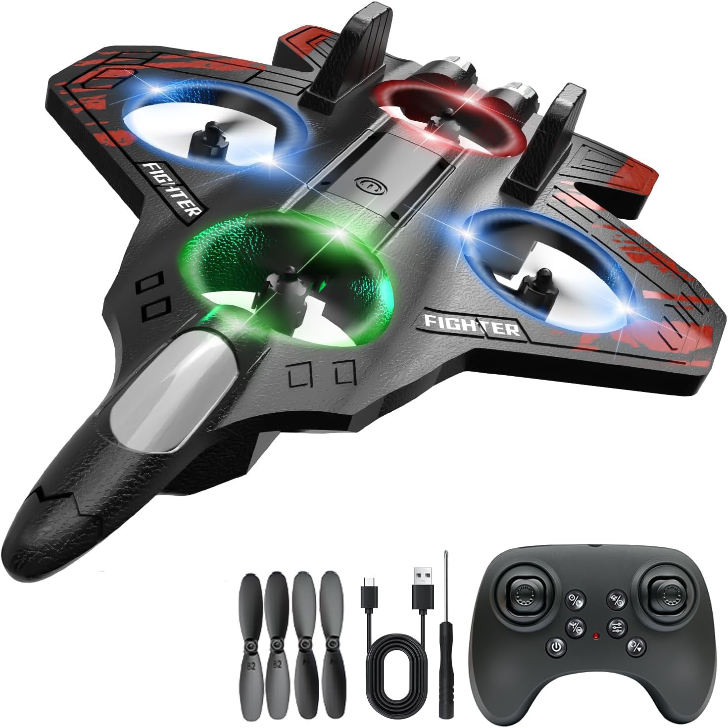 AIR FIGHTER - Samolot zdalnie sterowany styropianowy