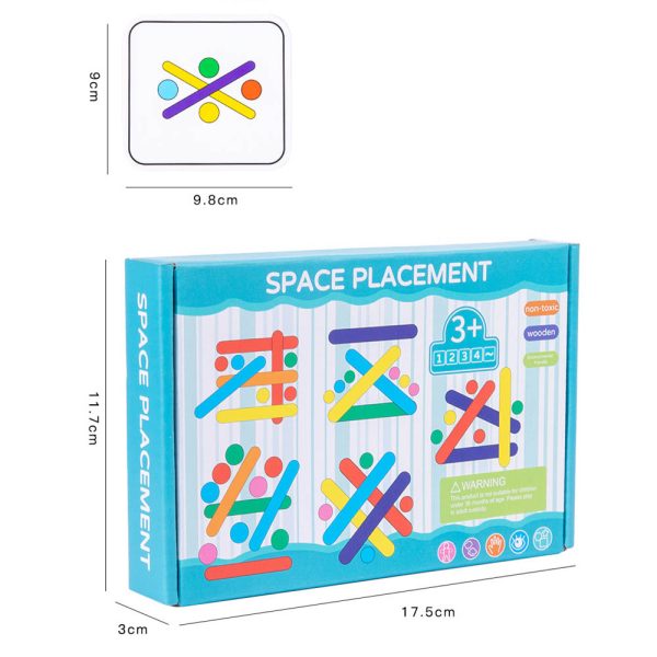 Kołka i patyczki - drewniana układanka
