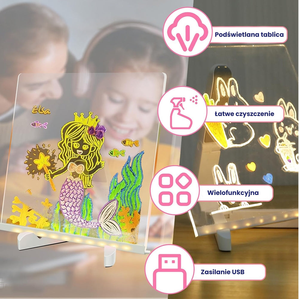Świecąca Tablica LED do Rysowania